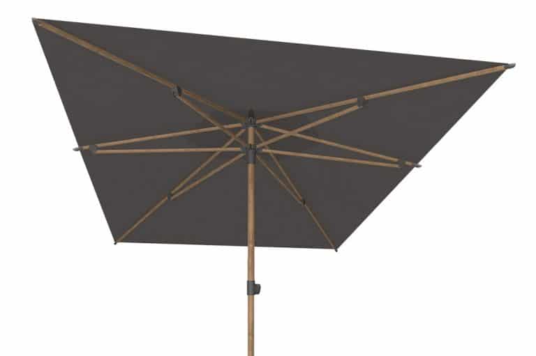 4 Seasons Outdoor Azzurro 200x300cm charcoal houtlook frame stokparasol