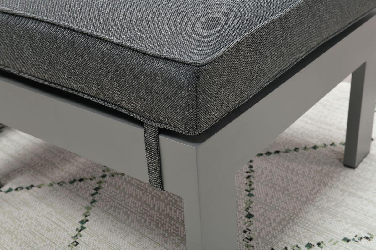 Garden Impressions Bolsena balkonset 5-delig artic grijs frame reflex zwarte kussens