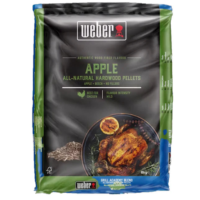 Weber Natuurlijke hardhoutpellets - appelhout 8kg