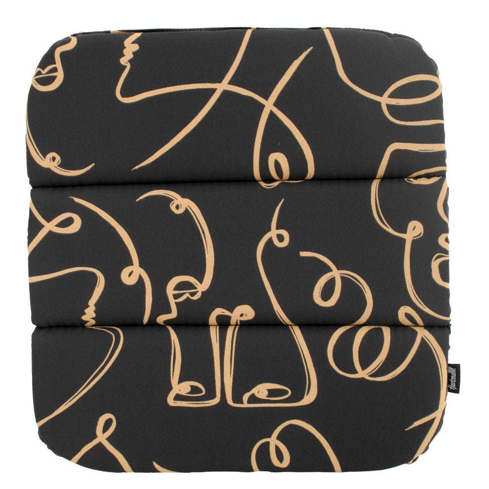 Hartman Faces Black 41x40x3 Zitkussen Delphine