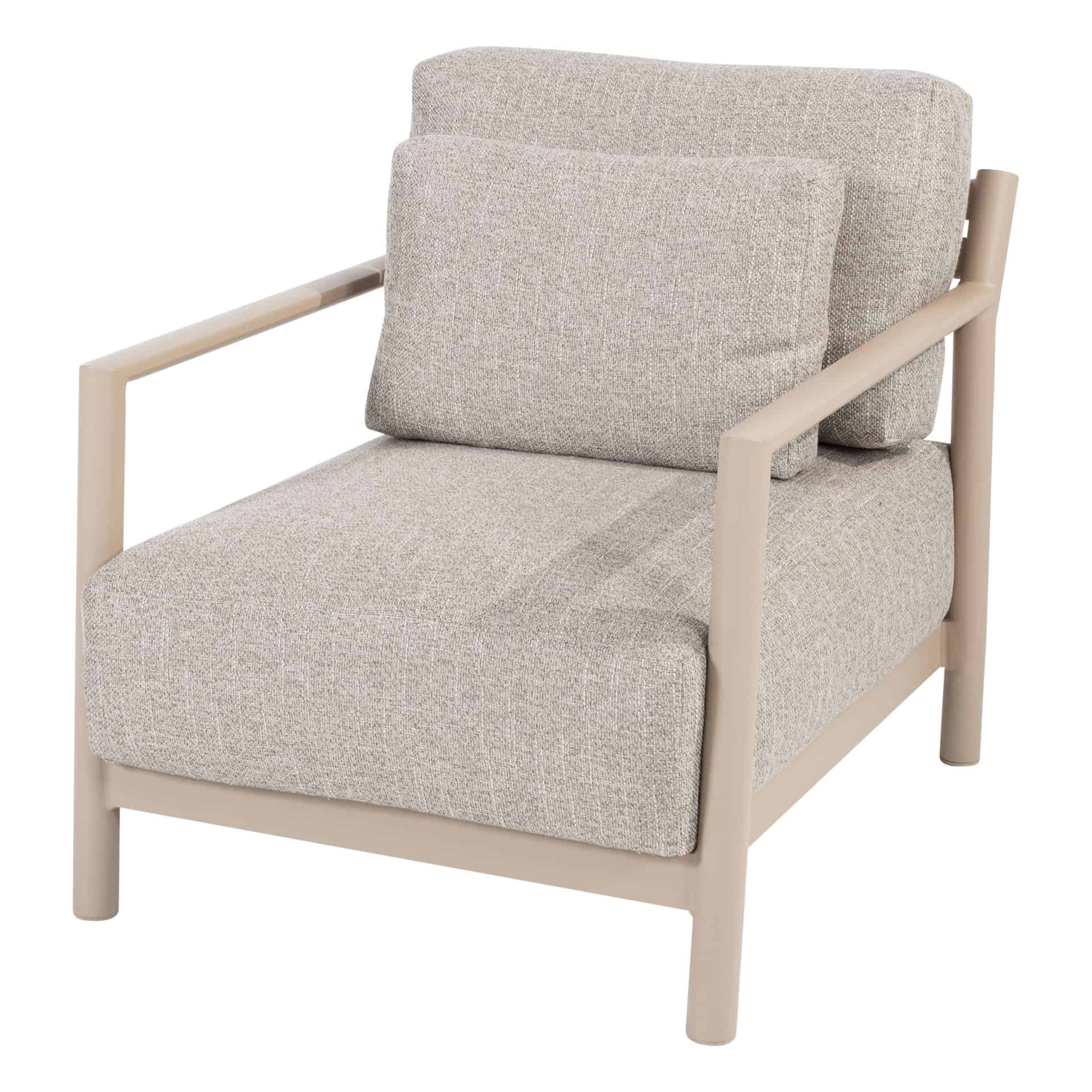 4 Seasons Outdoor Mykonos lounge stoel incl. 3 kussens