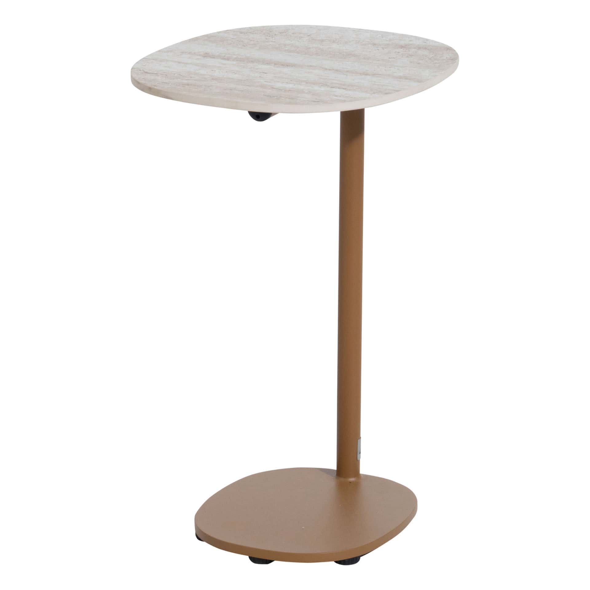 4 Seasons Outdoor Sofie bijzettafel amber met keramisch tafelblad 35 x 30 cm (H 50)