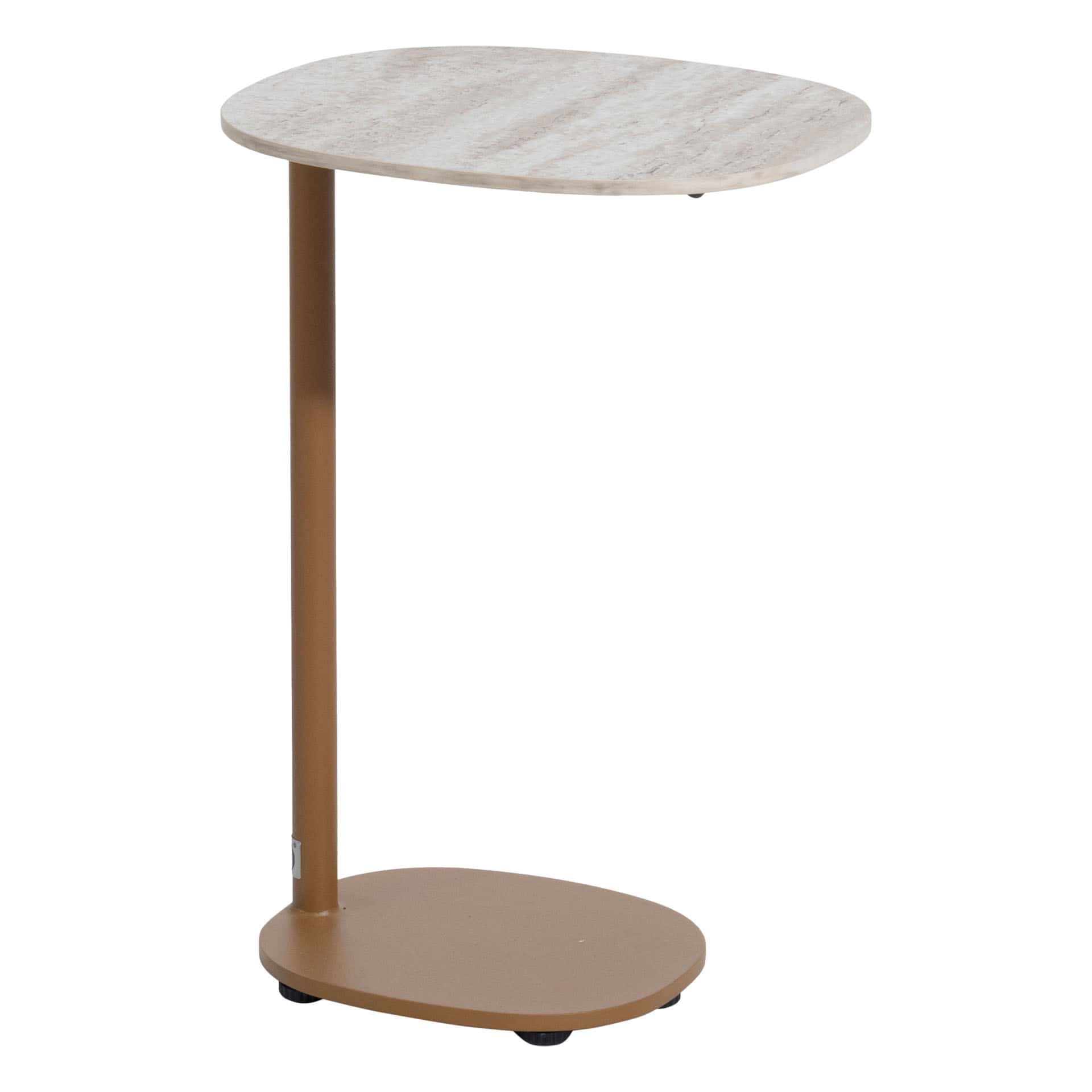 4 Seasons Outdoor Sofie bijzettafel amber met keramisch tafelblad 35 x 30 cm (H 50)