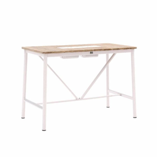 Applebee Milou Bartafel 150x78x105H Oyster teak blad