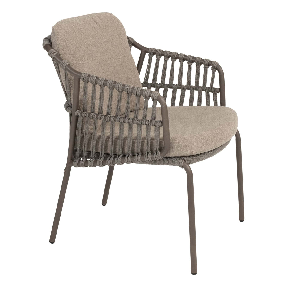 4 Seasons Outdoor Capalbio dining stoel + Arizona tafel keramisch blad kiezel-vorm 240 cm