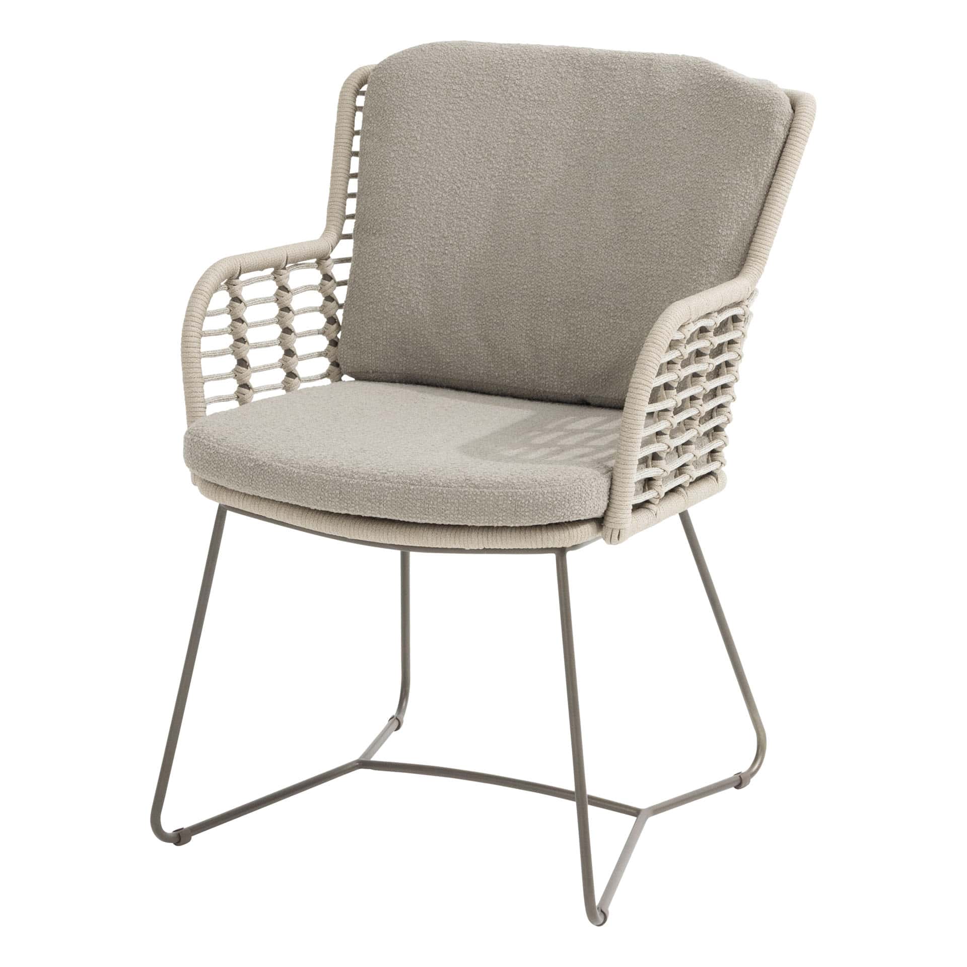 4 Seasons Outdoor Fabrice dining stoel terre incl. 2 kussens