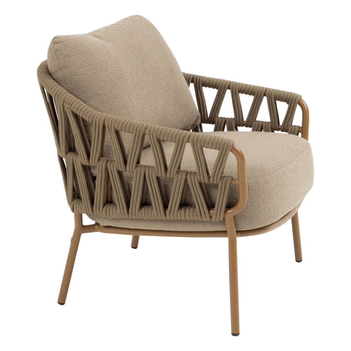 4 Seasons Outdoor Biarritz low dining set Amber + Colorado tafel 160 Ø cm