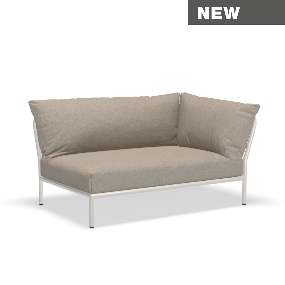 Houe Level 2 corner rechts frame muted white kussen ash