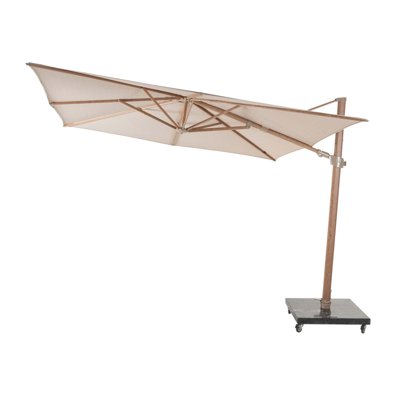 4 Seasons Outdoor Siesta Premium 300x300cm zand met houtlook frame