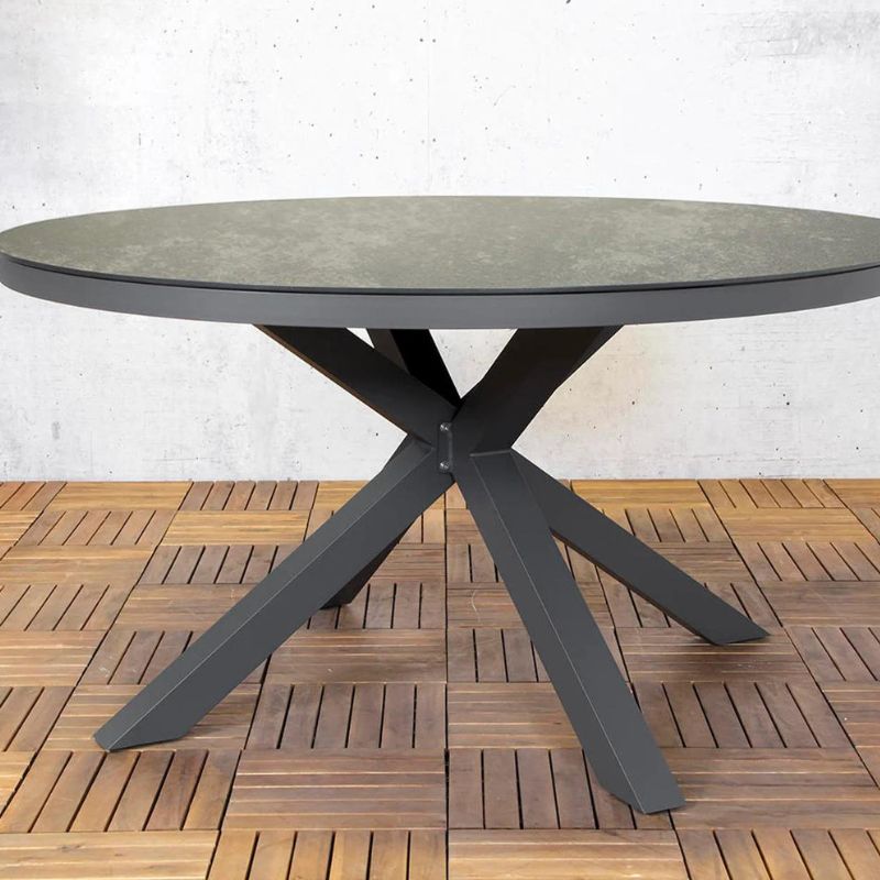 Lifestyle Bianca HPL tafel rond 140cm antraciet, SHOWMODEL