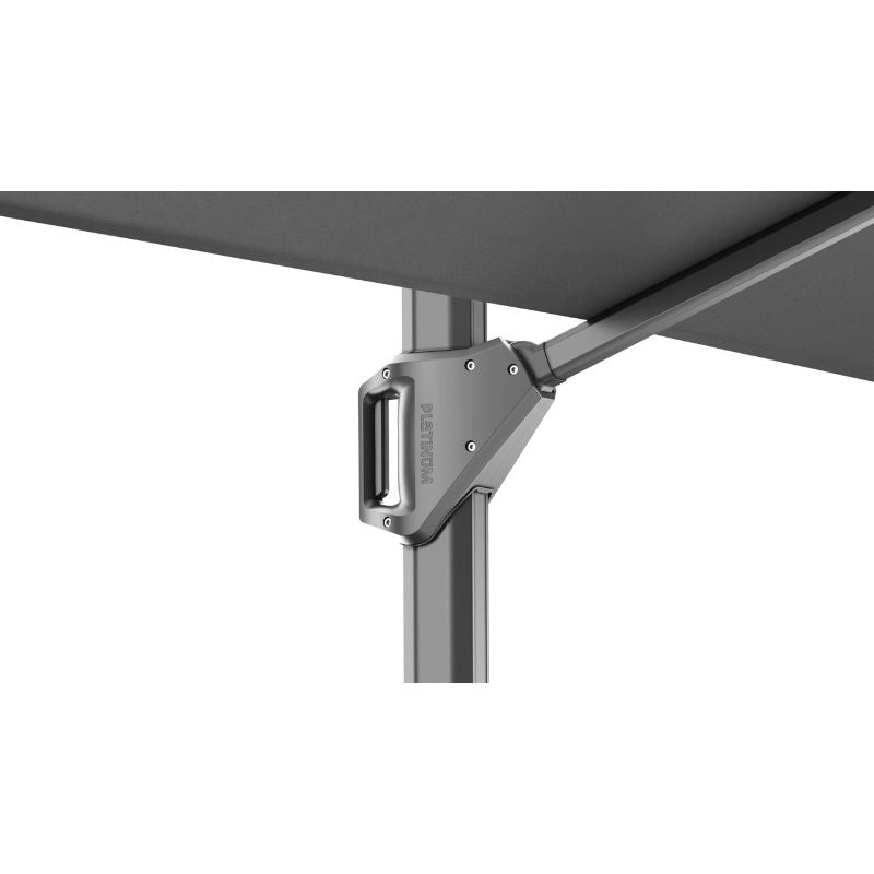 Platinum Beaufort premium 320x320cm antraciet frame Manhattan doek