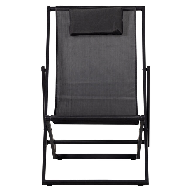 Exotan Esper strandstoel zwart