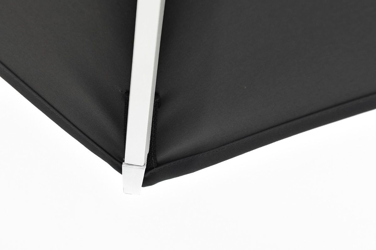 Garden Impressions Hawaii zweefparasol 300x300cm zwart-wit frame