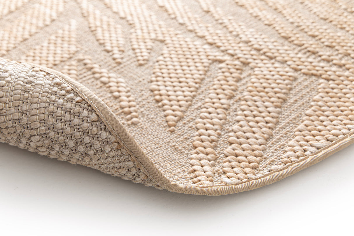 Garden Impressions Naturalis karpet – Ø200 cm leaf sand