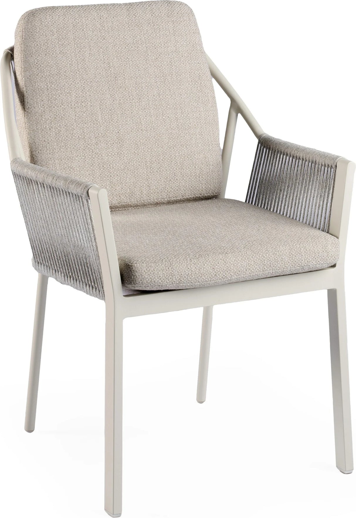 Tierra outdoor Liv Dining Chair Stackable Creme White