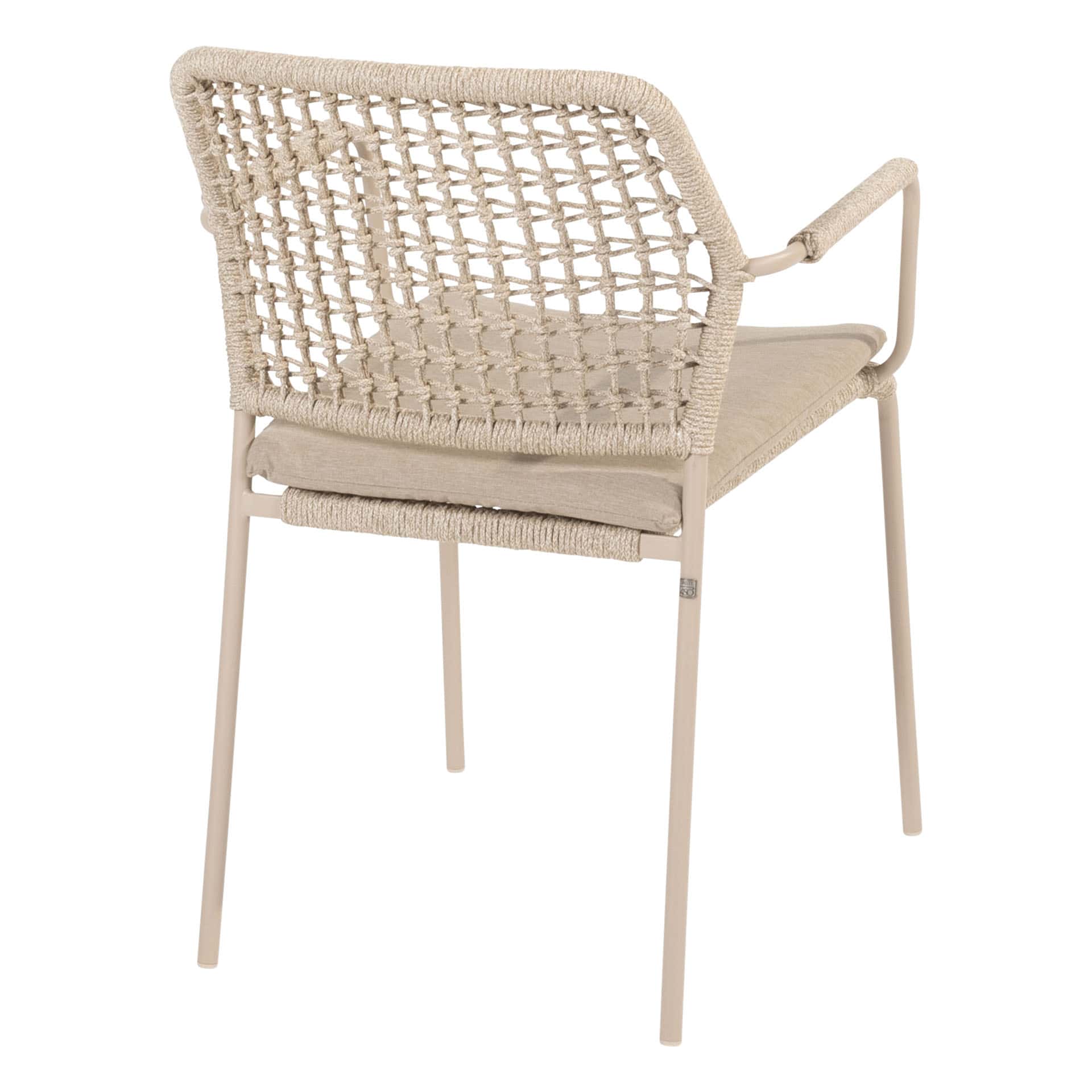 Taste 4SO Barista stapelbare dining stoel latte incl. kussen