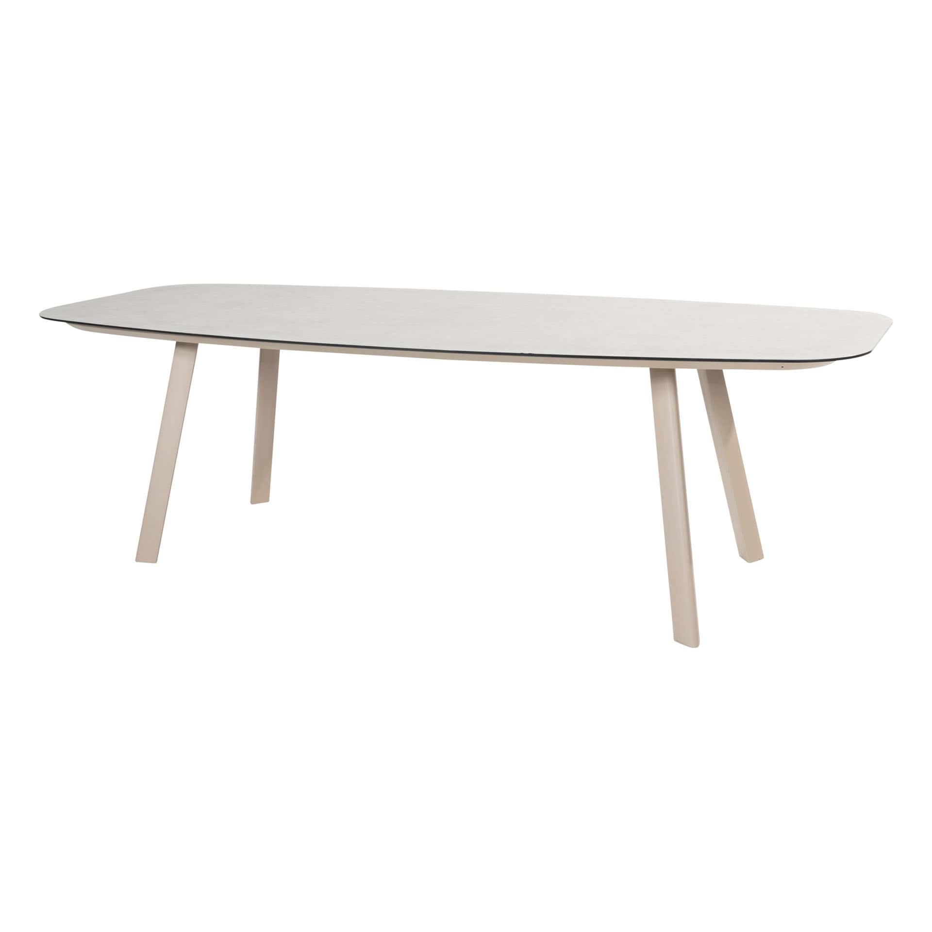 Taste 4SO Manolo eettafel latte met geprint keramiek tafelblad 240 x 103 cm