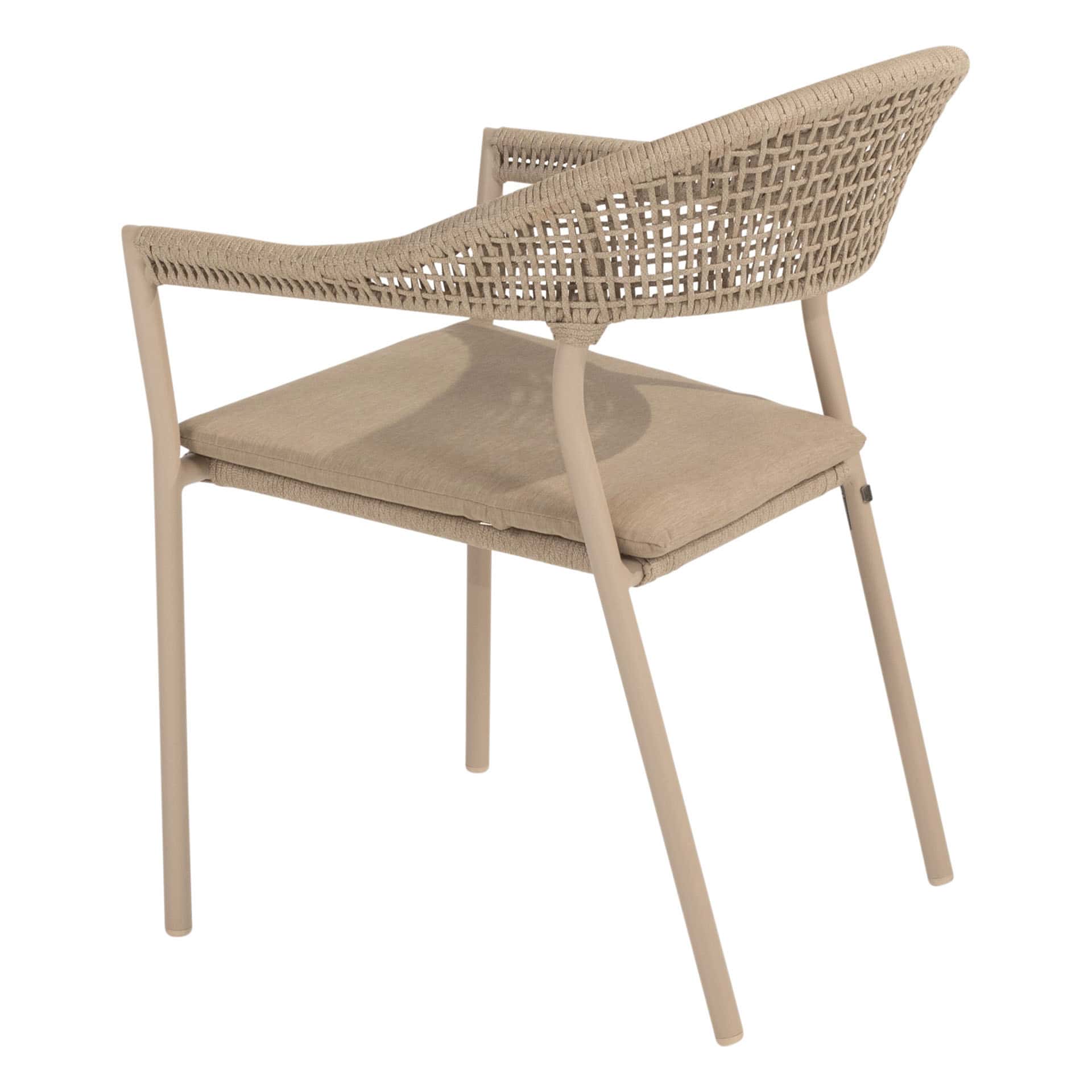 Taste 4SO Sienna stapelbare dining stoel latte incl. kussen