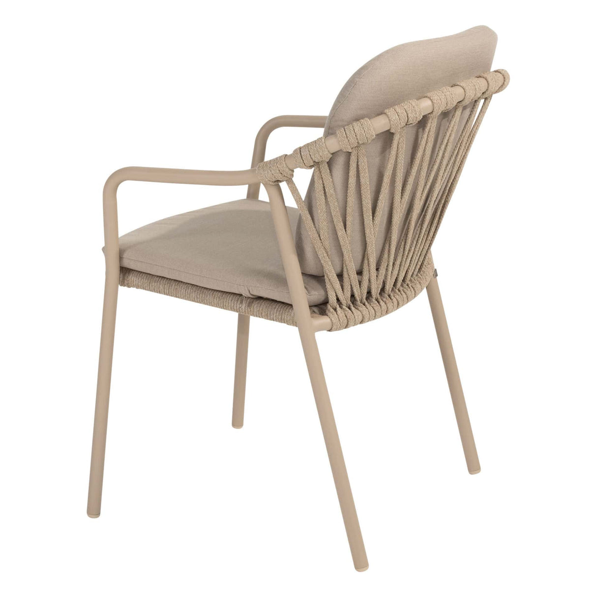 Taste 4SO Manitoba stapelbare dining stoel latte incl. 2 kussens