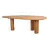 4 Seasons Outdoor Capalbio dining stoel + Taste 4SO Corsica tafel kiezel-vorm teak 240 cm