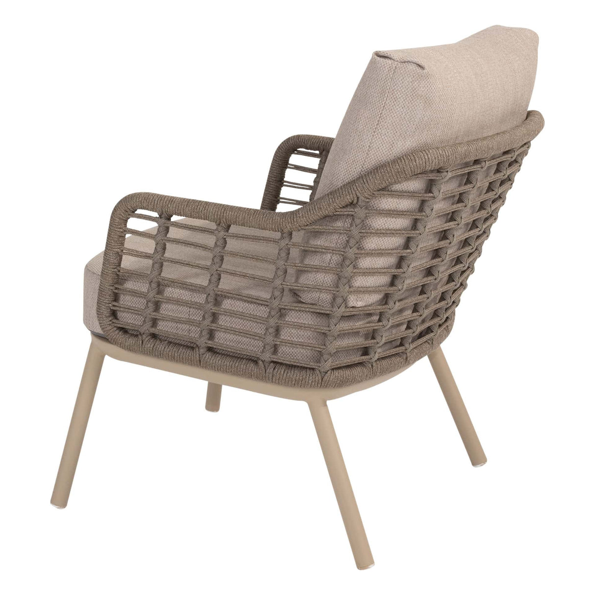 Taste 4SO Puglia low dining stoel + Donato low dining tafel 160 Ø cm latte