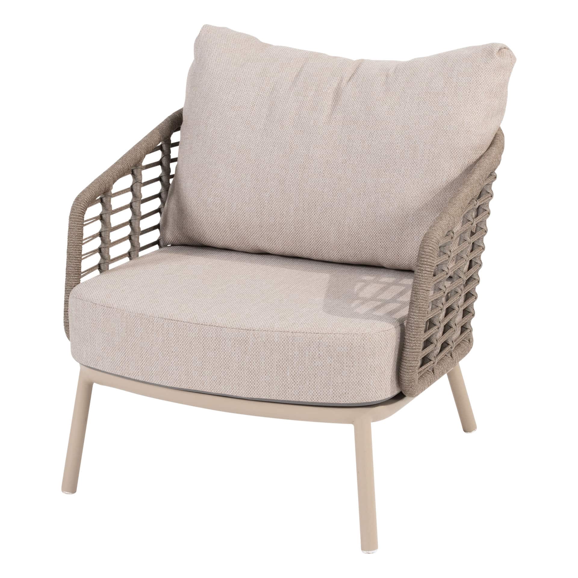 Taste 4SO Puglia lounge stoel latte incl. 2 kussens