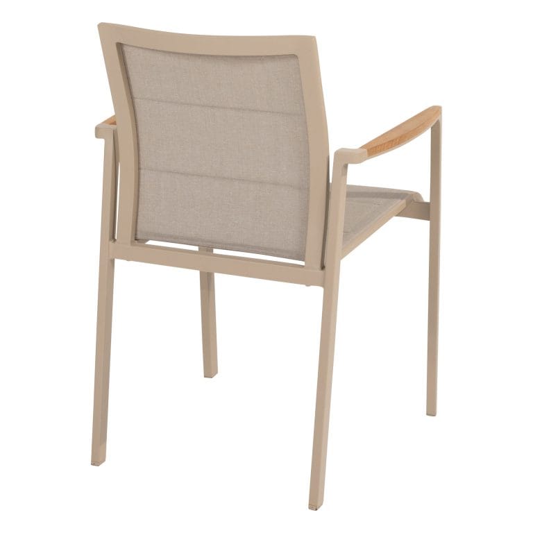 Taste 4SO Cortina stapelbare dining stoel latte