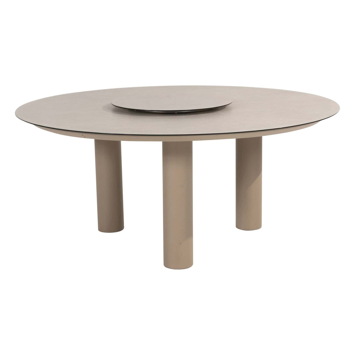 Taste 4SO Puglia dining stoel + Donato tafel latte met geprint keramiek tafelblad 160 Ø cm