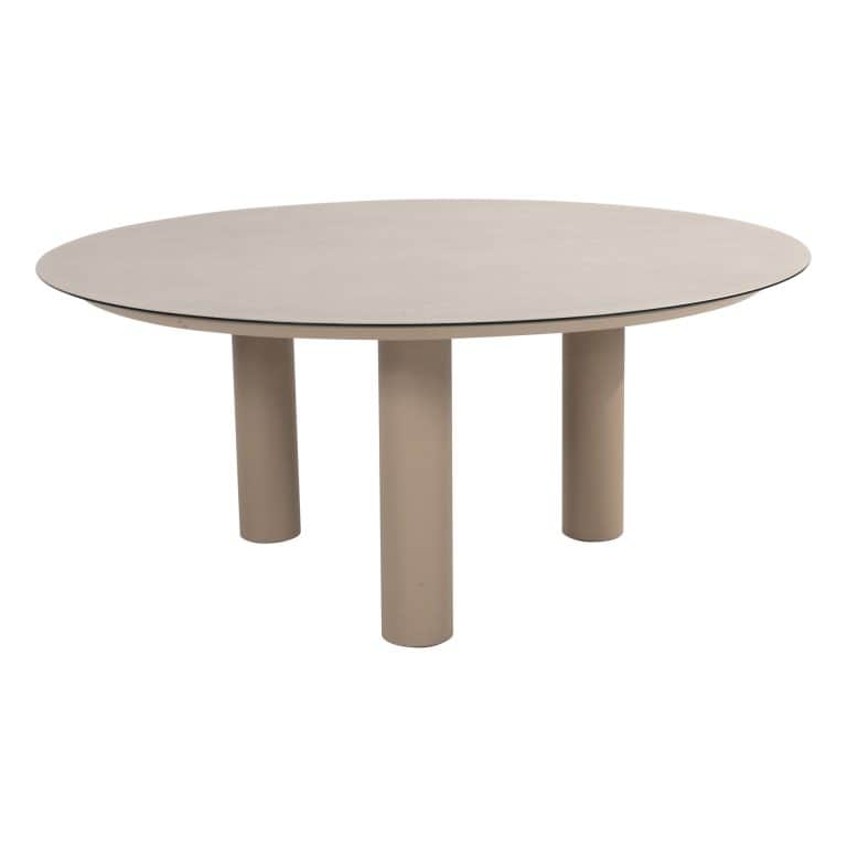 Taste 4SO Donato low dining eettafel 160 cm. Ø latte, met geprint keramiek tafelblad