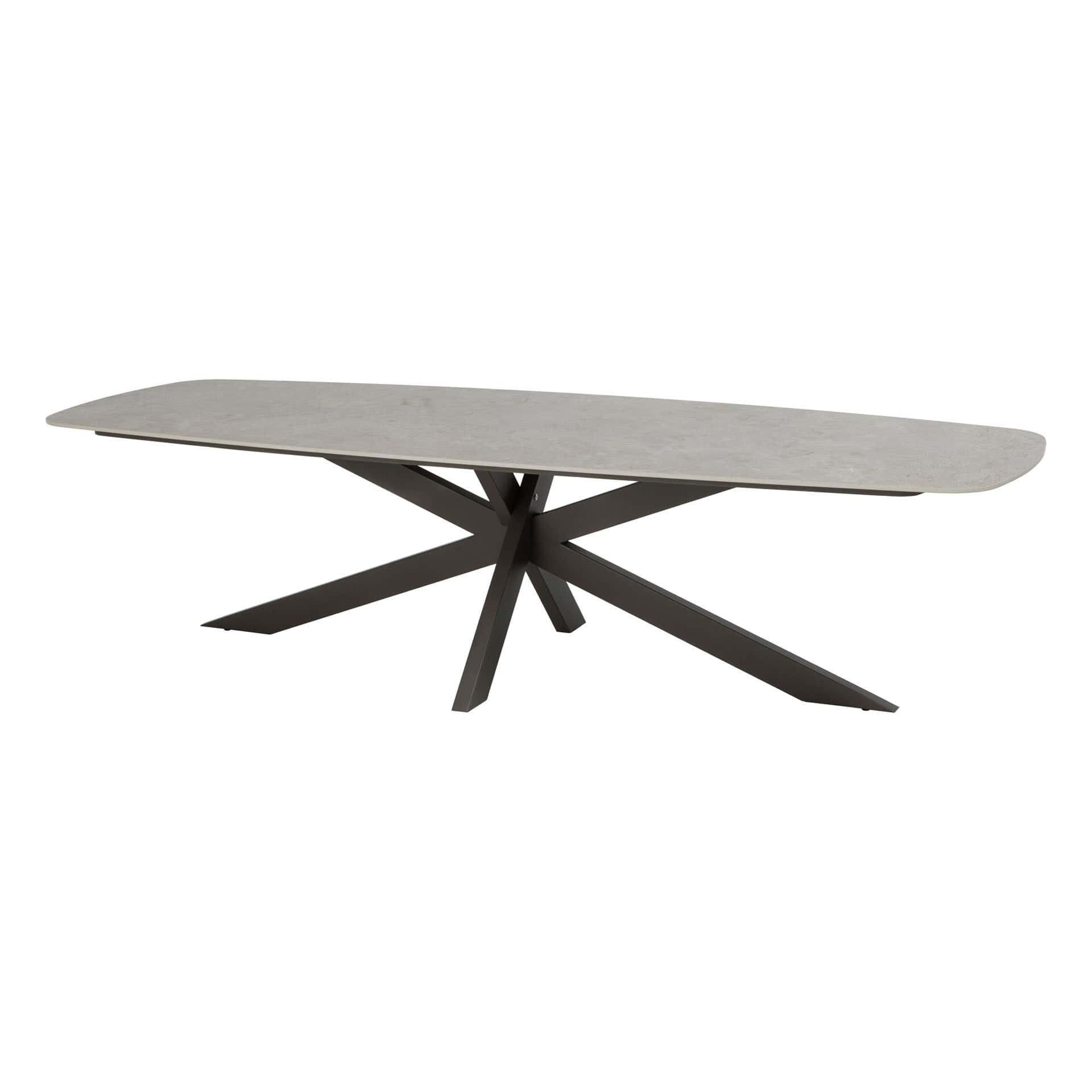 Taste 4SO Prado eettafel keramisch tafelblad barrel terre 300 x 110 cm