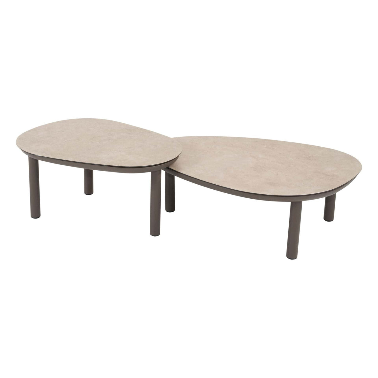 Taste 4SO Monroe set van 2 salontafels terre 65 Ø cm (H 32) en 80 Ø cm (27 H)