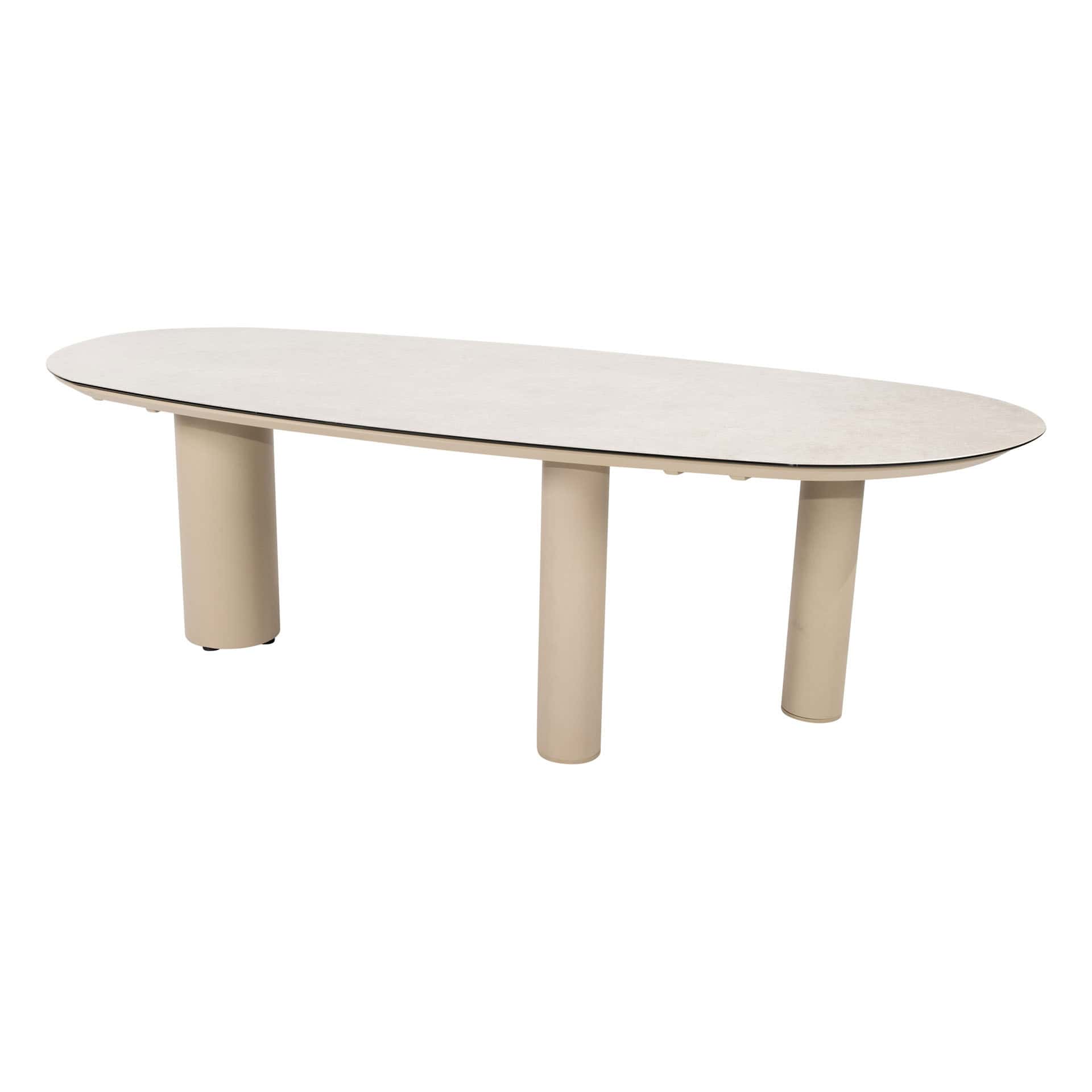 Taste 4SO Denia eettafel latte met geprint keramiek tafelblad 240×105 cm