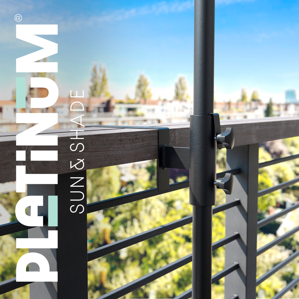 Platinum top railing 18cm, Ø38mm antraciet