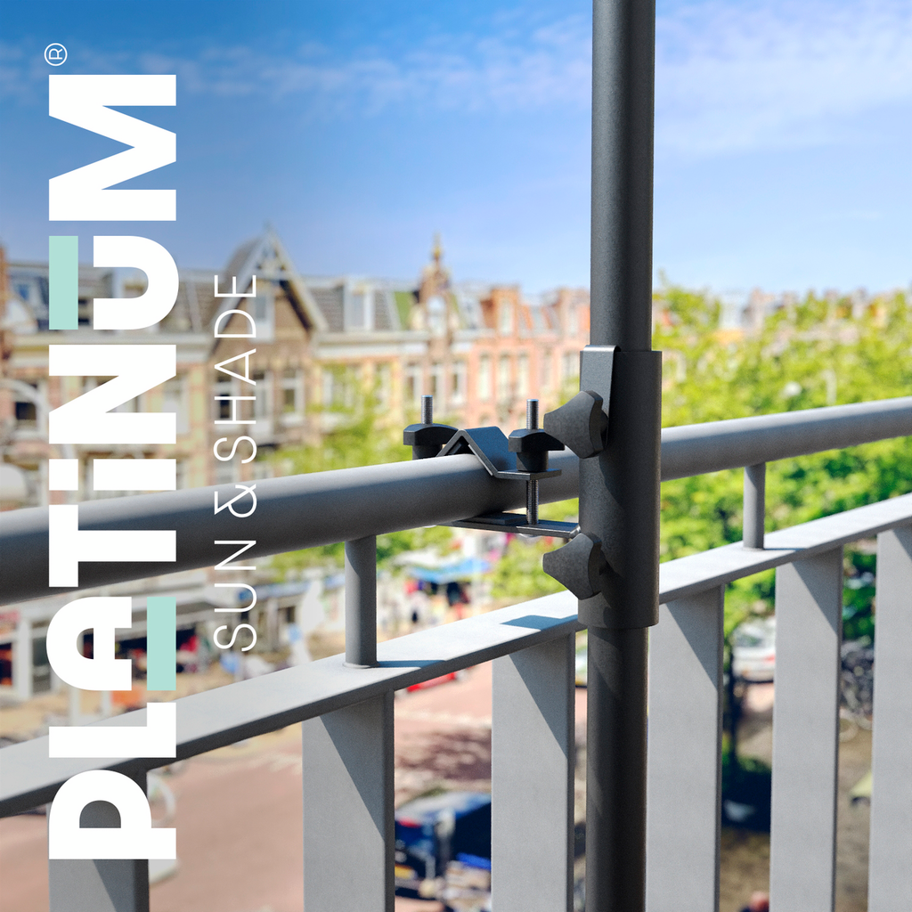 Platinum Horizontal round railing Ø38mm antraciet