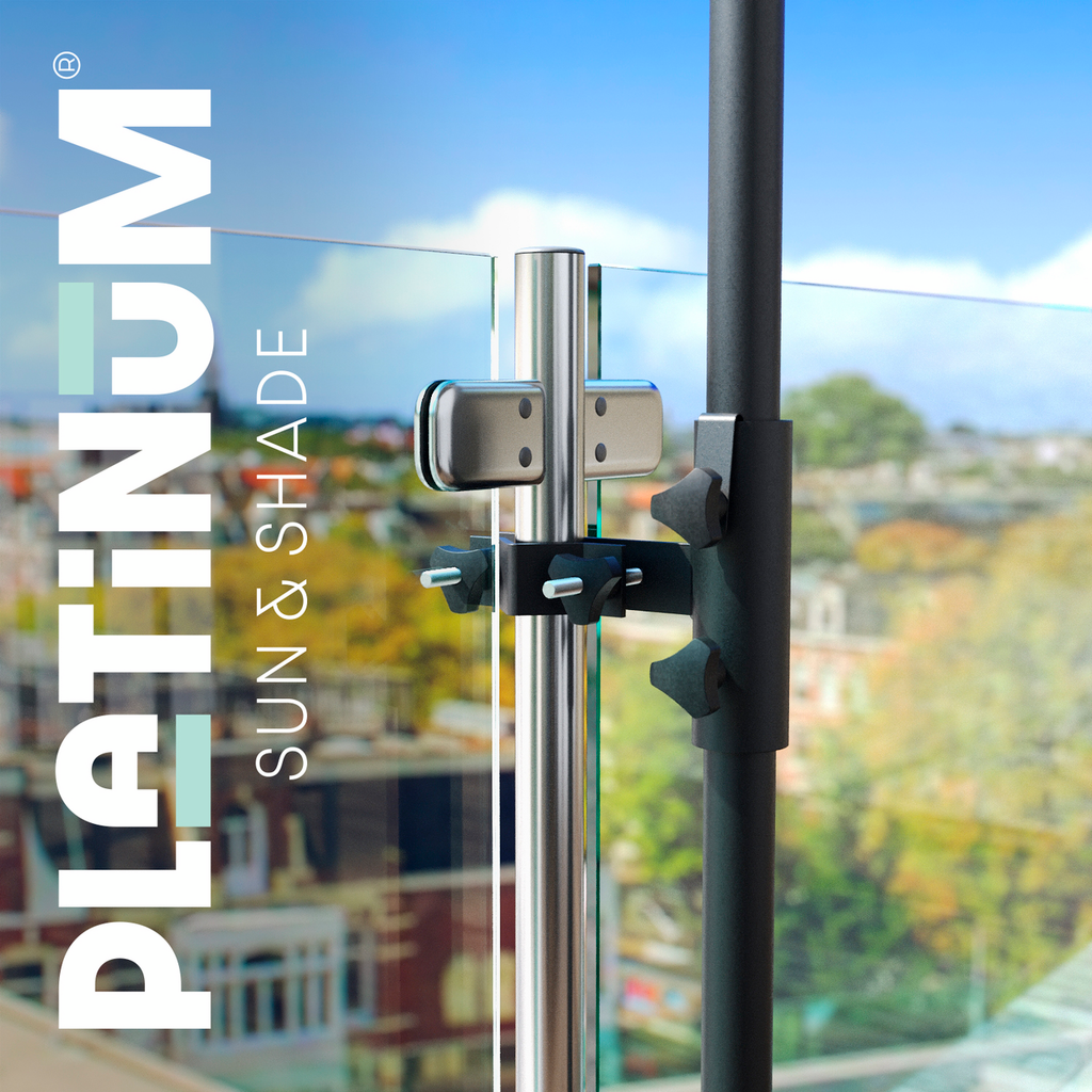 Platinum Vertical round railing, Ø38mm antraciite