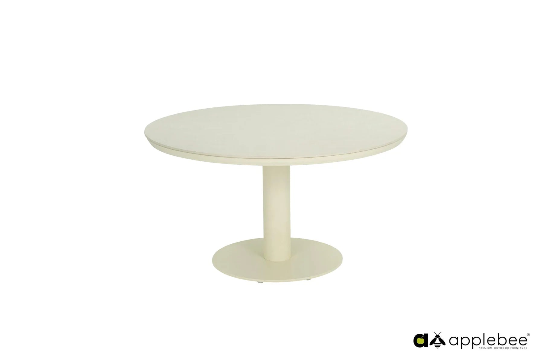 Apple Bee Melville dining tafel Ø140cm Sintered Stone - Oyster