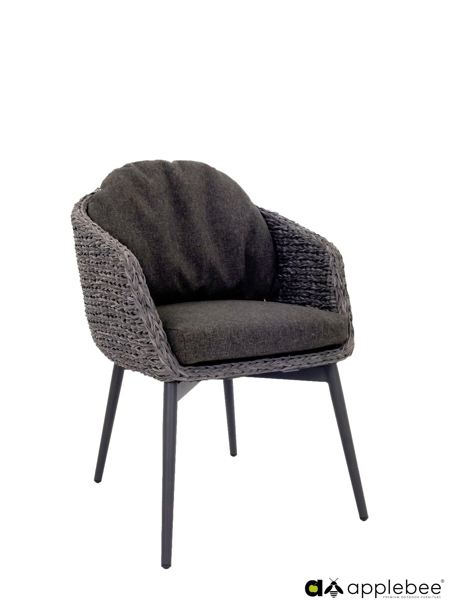 Apple Bee Quin dining stoel Charcoal