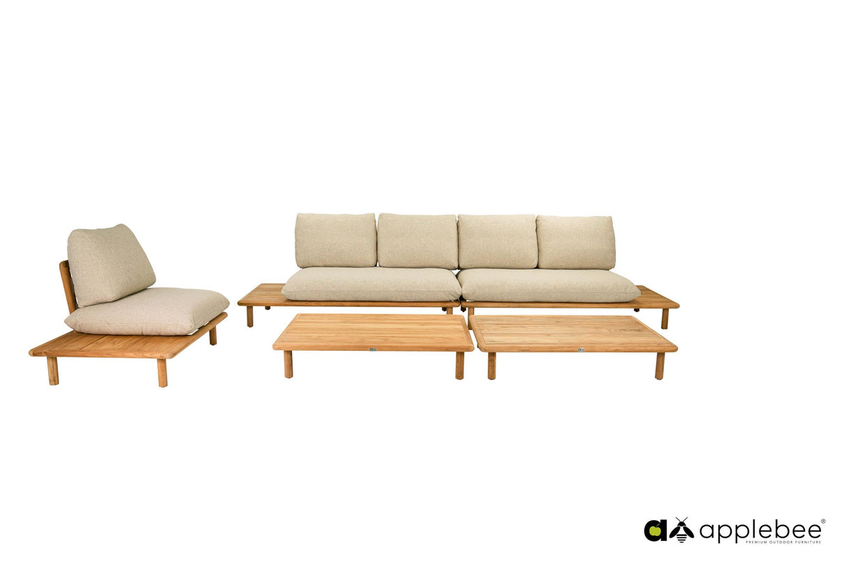 Apple Bee Sling coffee tafel 120x85cm teak