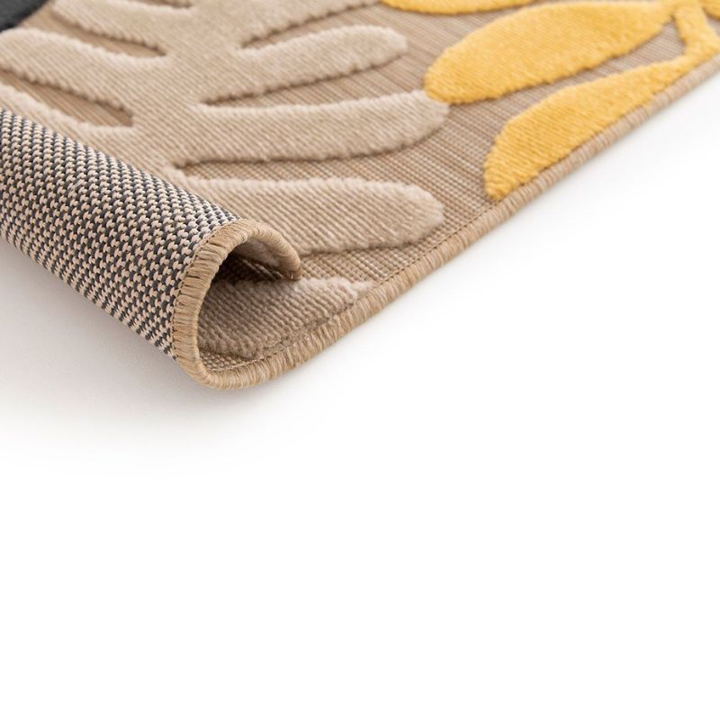 Garden Impressions Naturalis karpet 200x290cm summer leaf zand-geel-zwart