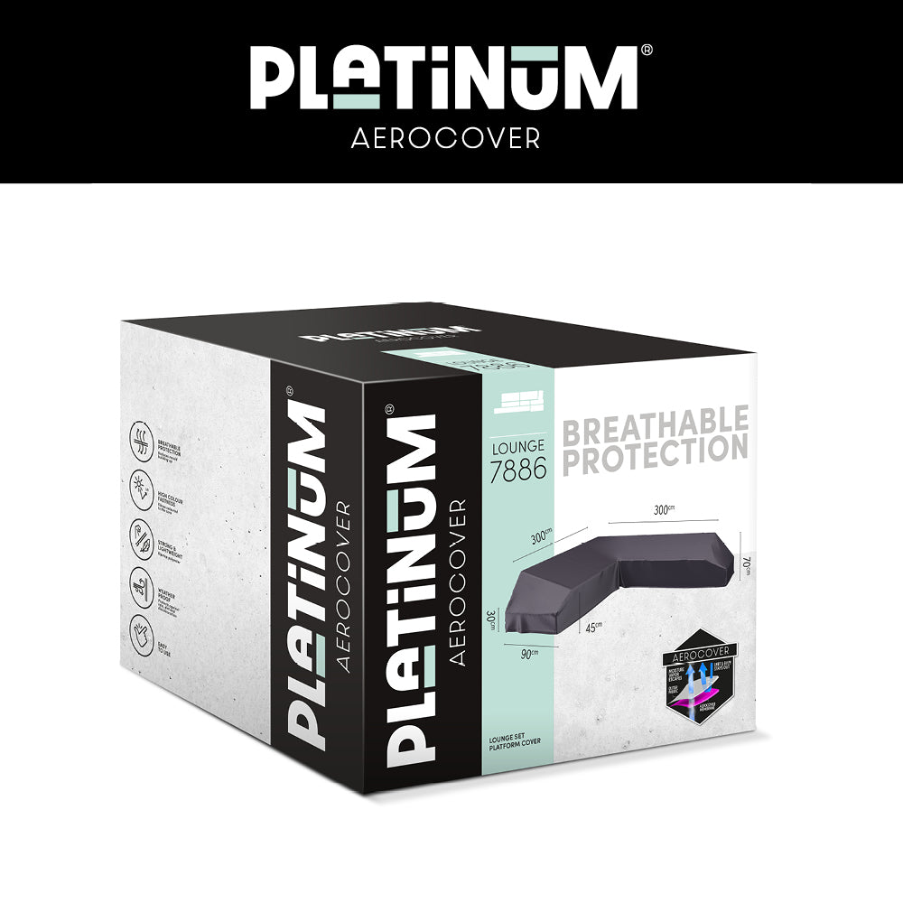 Platinum AeroCover Loungeset platformhoes 7886 300x300x90xH30/45/70