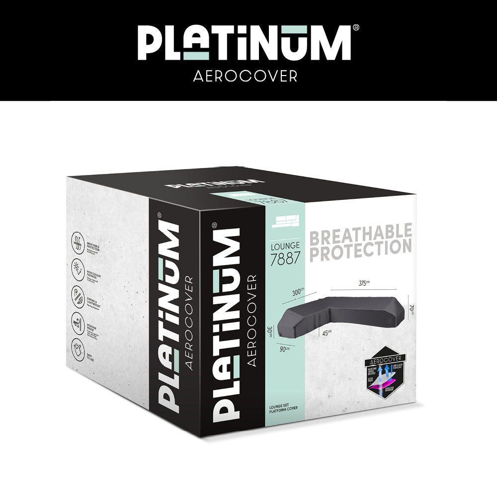Platinum AeroCover Loungeset platformhoes links 7887 375x300x90xH30/45/70