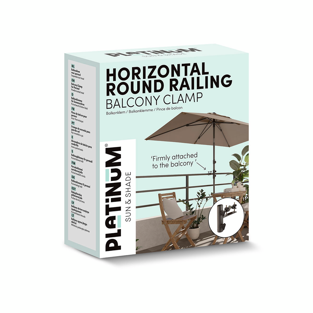 Platinum Horizontal round railing Ø38mm antraciet