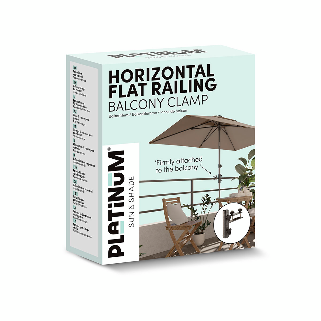 Platinum Horizontal flat railing Ø38mm antraciet