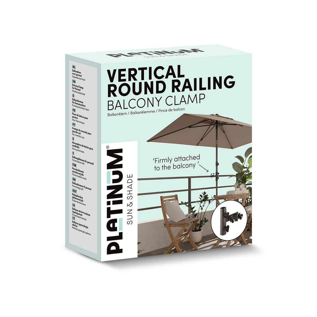 Platinum Vertical round railing, Ø38mm antraciite