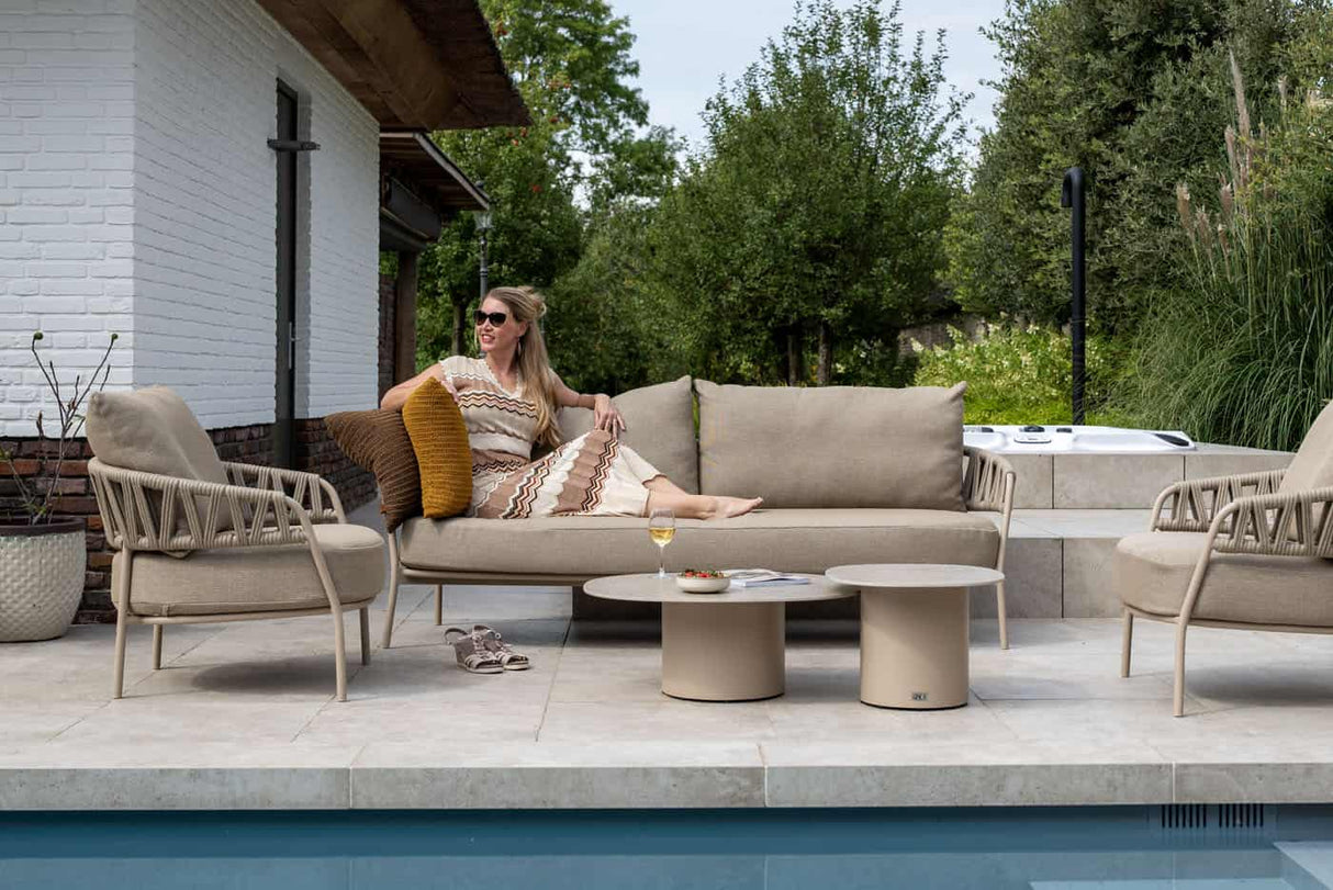 4 Seasons Outdoor Sofie salontafel latte keramisch tafelblad 50 x 60 cm (H 35)