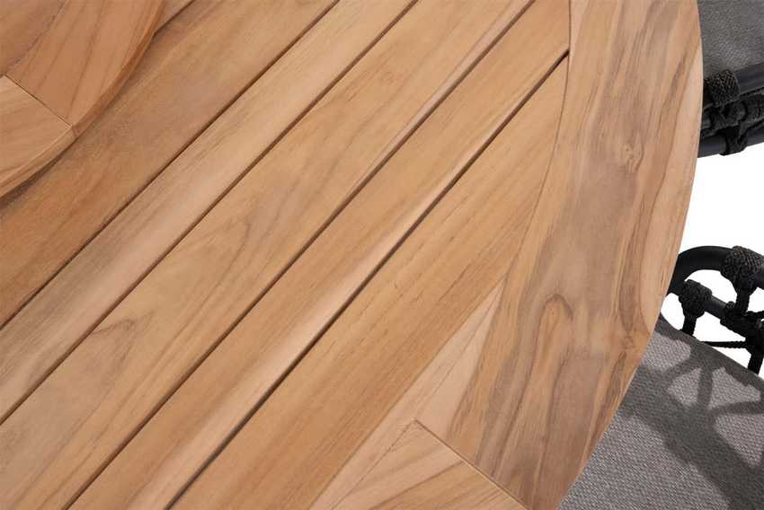 4 Seasons Outdoor Calpi low dining set + Taste 4SO Saba dining tafel 160 Ø cm