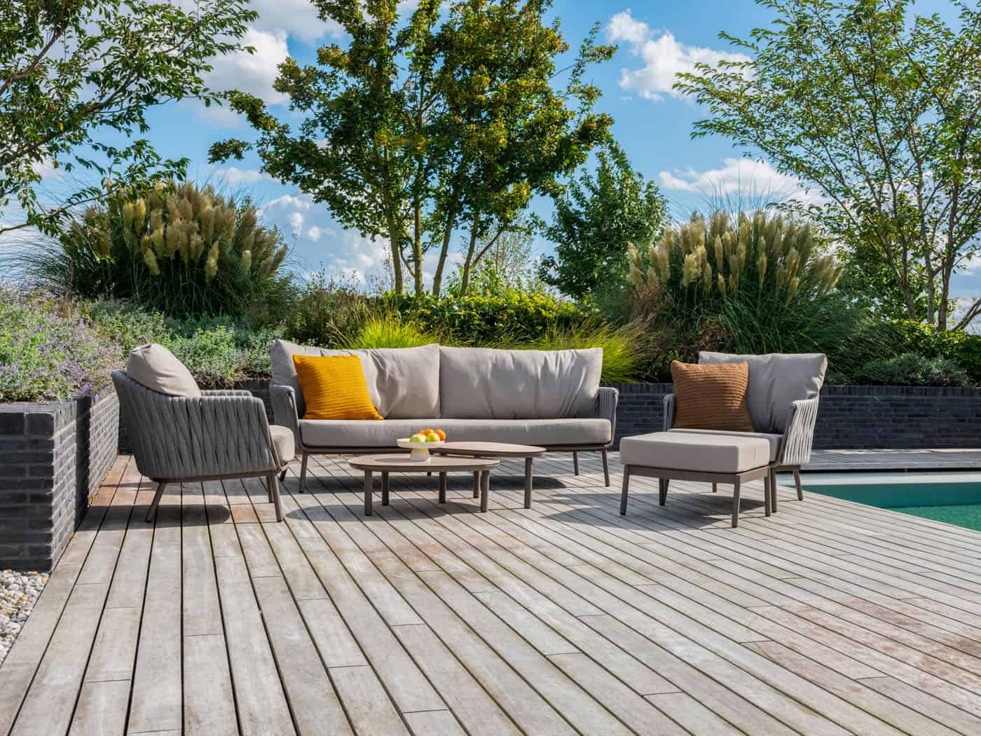 Taste 4SO Cannes loungeset: 3-zits bank + 2x lounge stoel