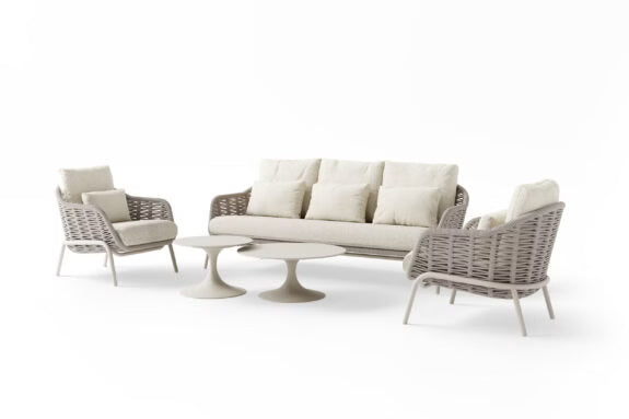 Suns Casto 5-delige sofa loungeset – Camel Sand