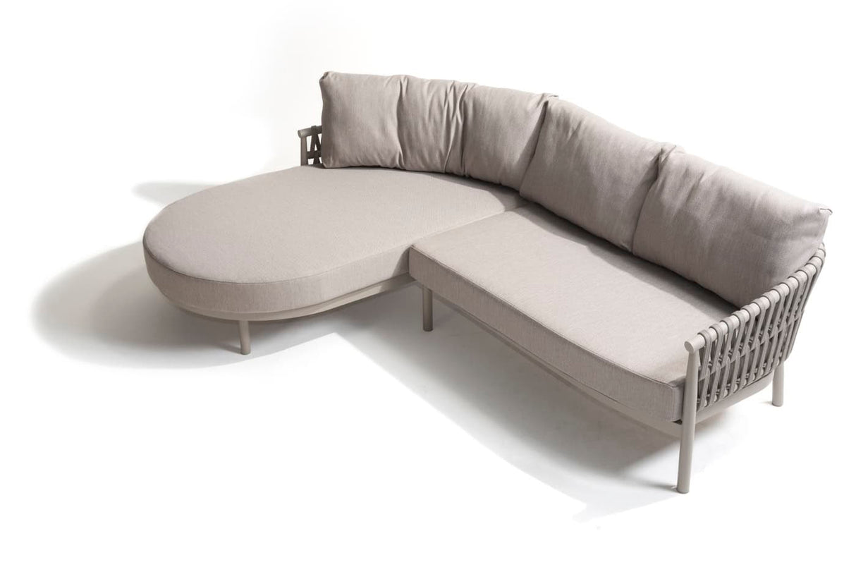 Taste 4SOCatalana loungeset: 2-zits loungebank, armleuning links + chaise longue, armleuning rechts