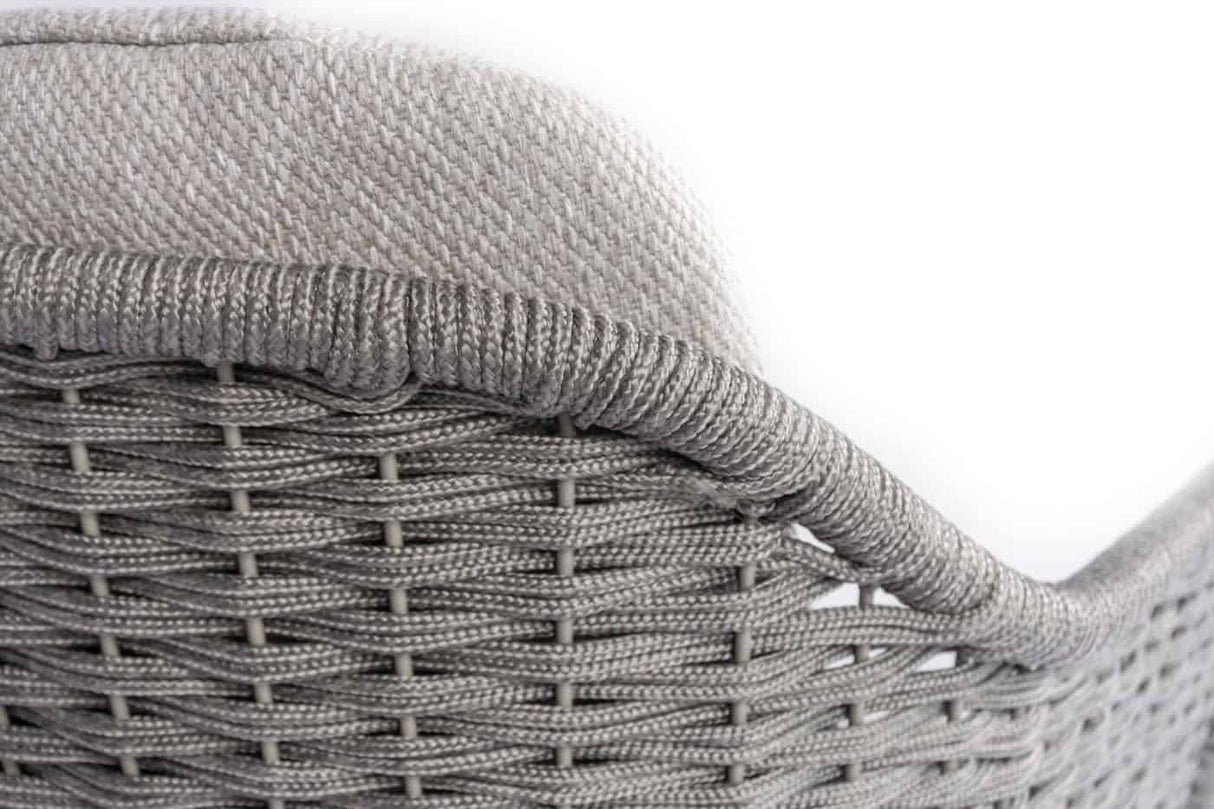 4 Seasons Outdoor Focus dining stoel zilvergrijs incl. 2 kussens